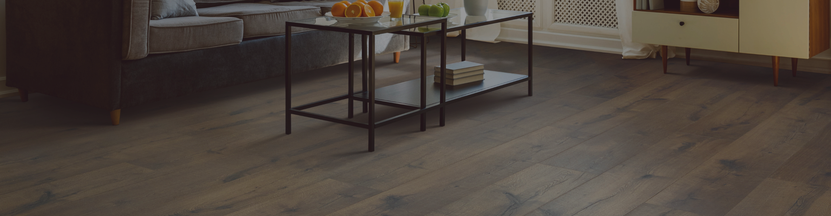 wood flooring in living area