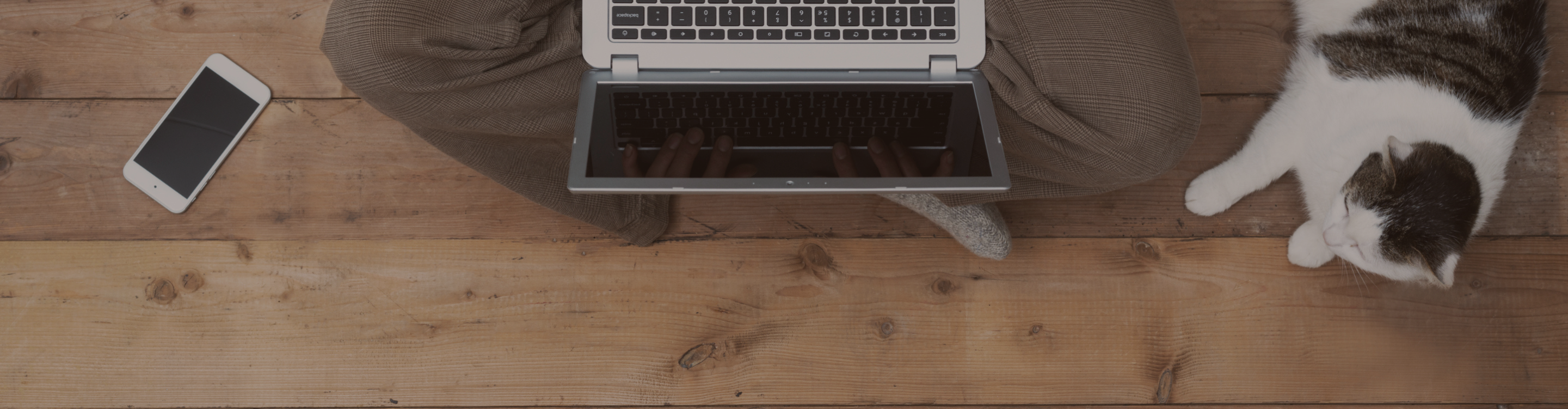 Person typing on a computer