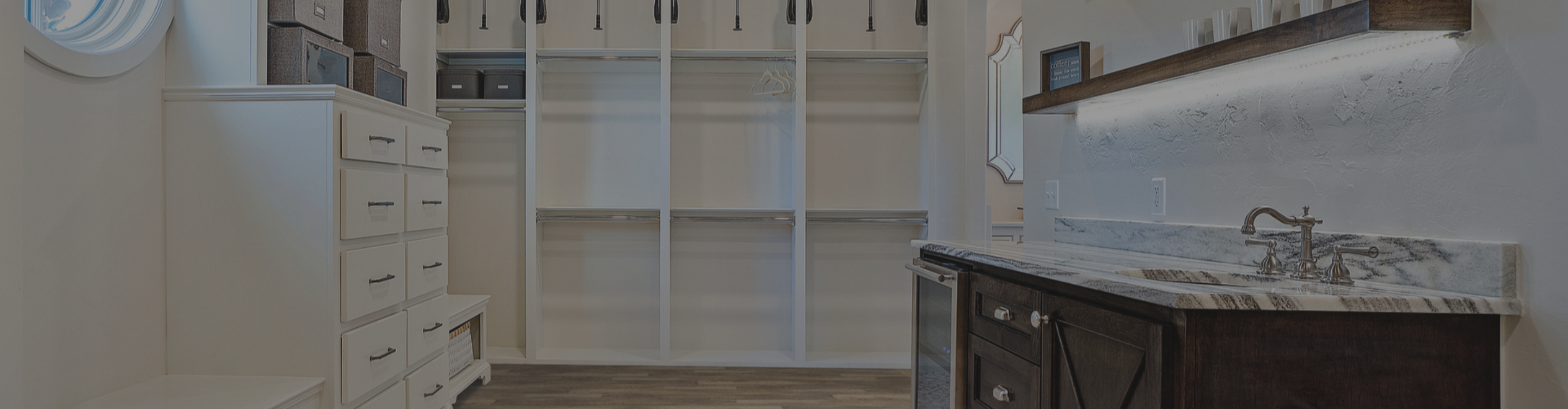 closet and pantry space