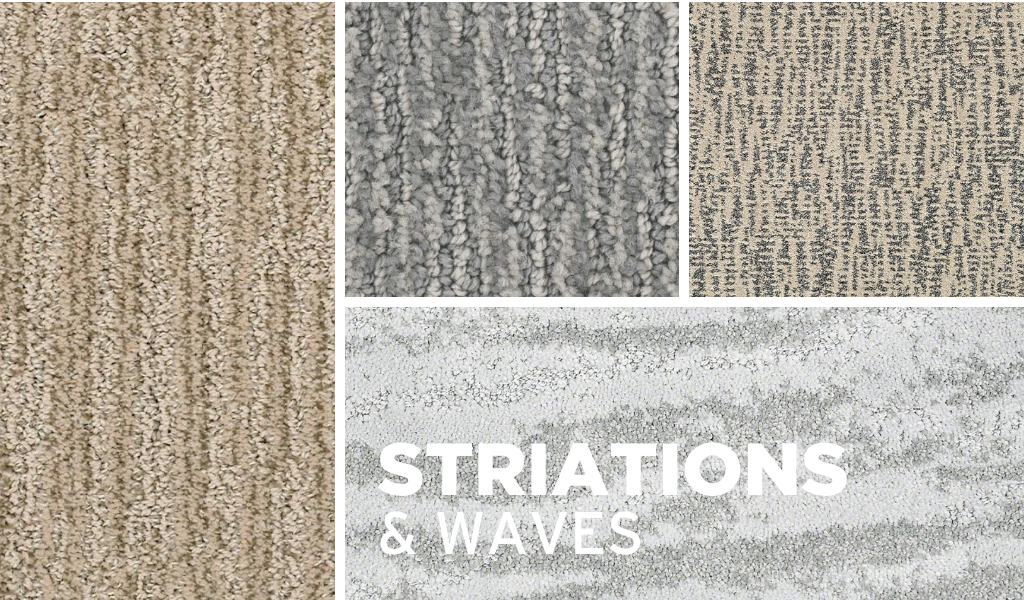 patterned carpets with striation and wave patterns available at Carpet One Floor & Home