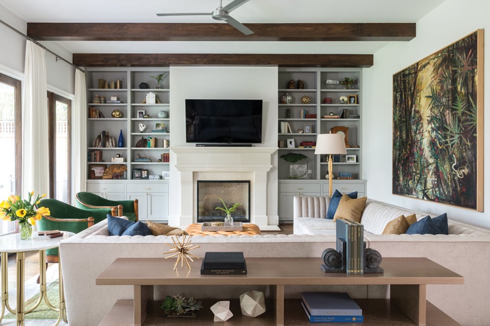Living room designed by Laura Umansky