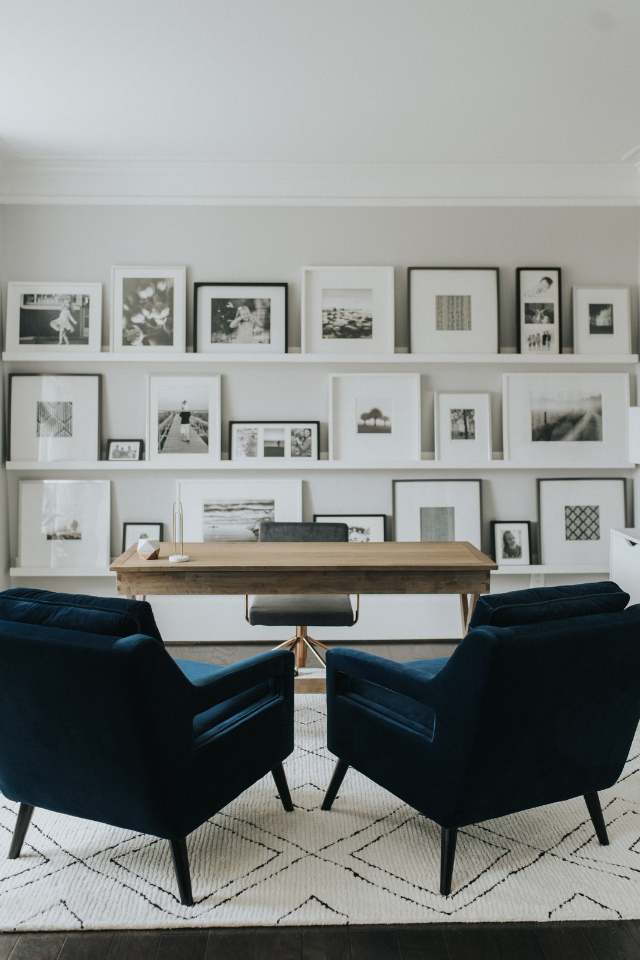 Gallery Wall in Home Office