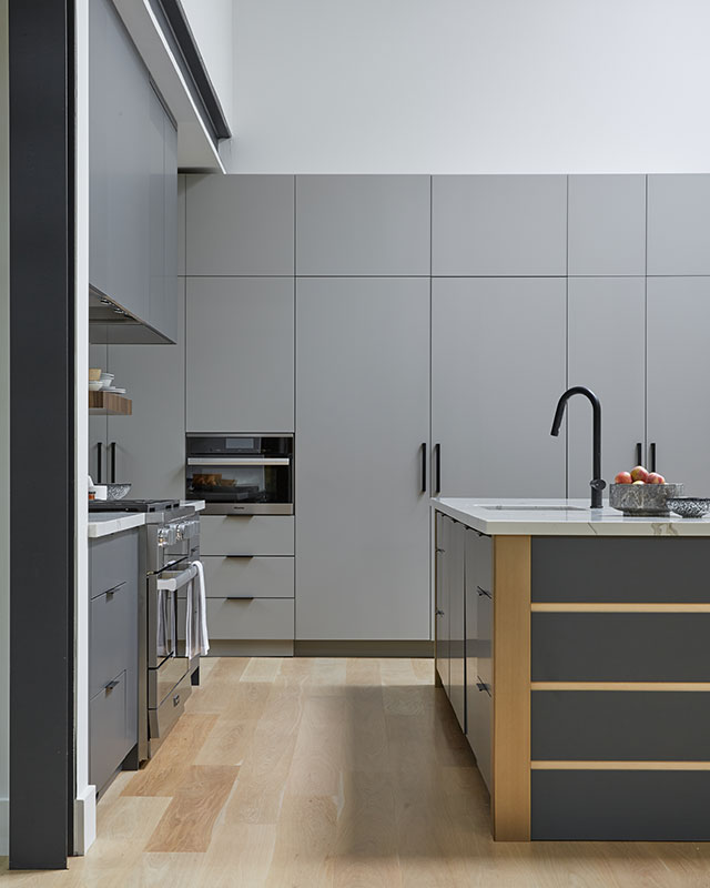 Pantone Ultimate Gray Kitchen Cabinets