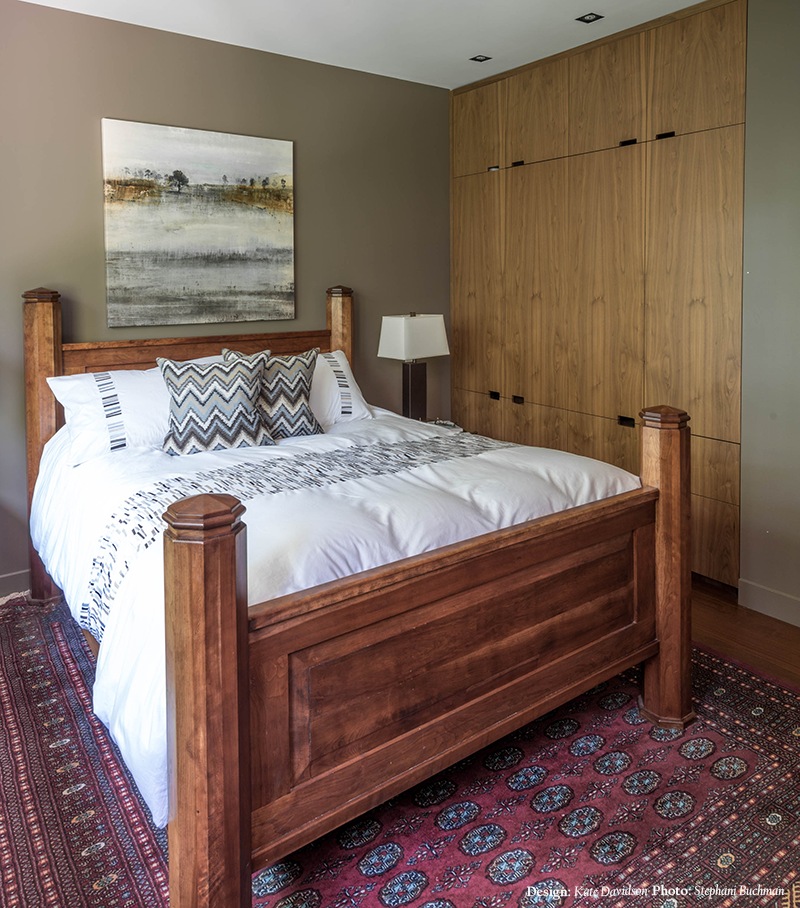 wood bed frame | rustic bedroom design | southwestern bedroom