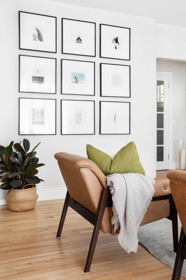 Home improvement idea, putting up new artwork in your home 
