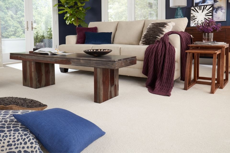 Innovia Xtreme Clean carpet in cozy and comfortable living room 