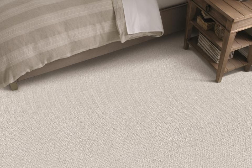 Water resistant carpet in bedroom by Oath by Resista