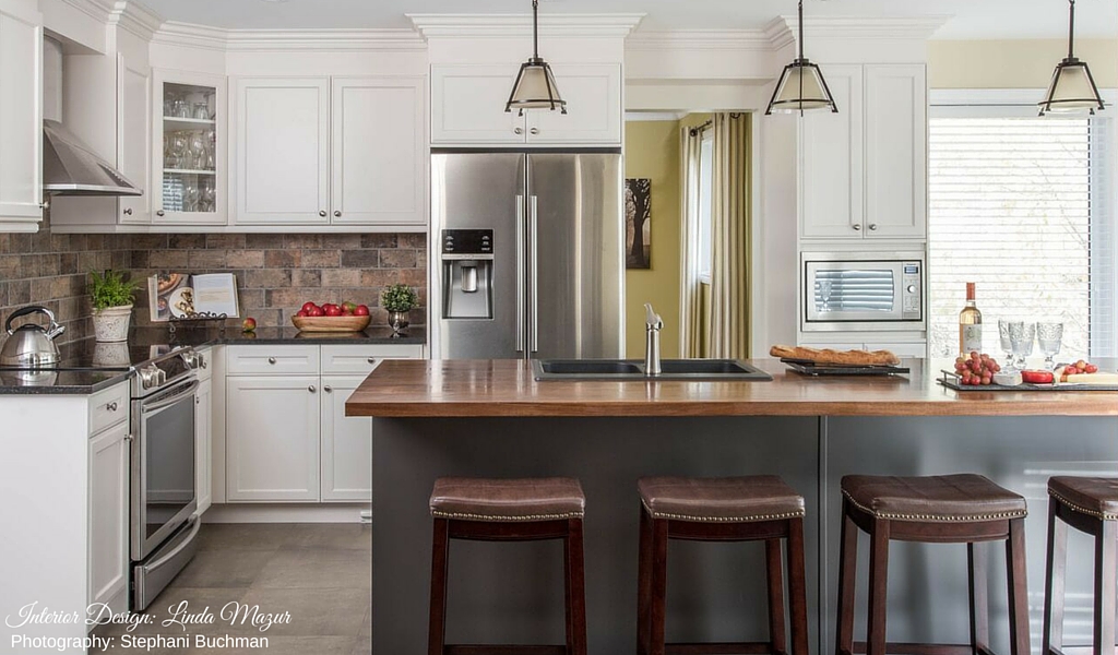 Interior Design By_ Linda Mazur, designer inspiration, transitional kitchen