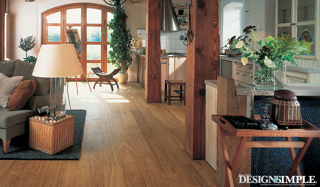 Living Room hardwood floors from Carpet One