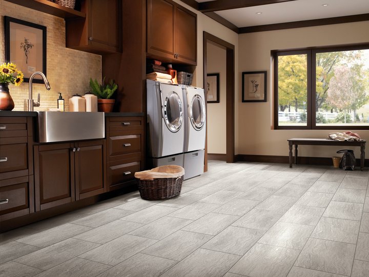 Explore the best options for new laundry room flooring